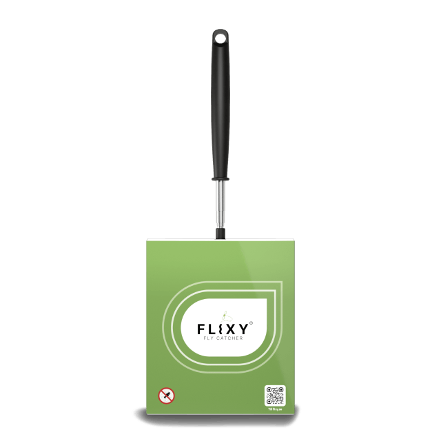 Flixy fly catcher front view with packaging